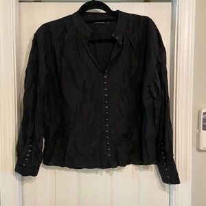 Magali Pascal Black Button Down Blouse